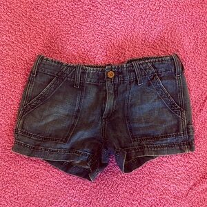 Joie Dark Blue Denim Shorts